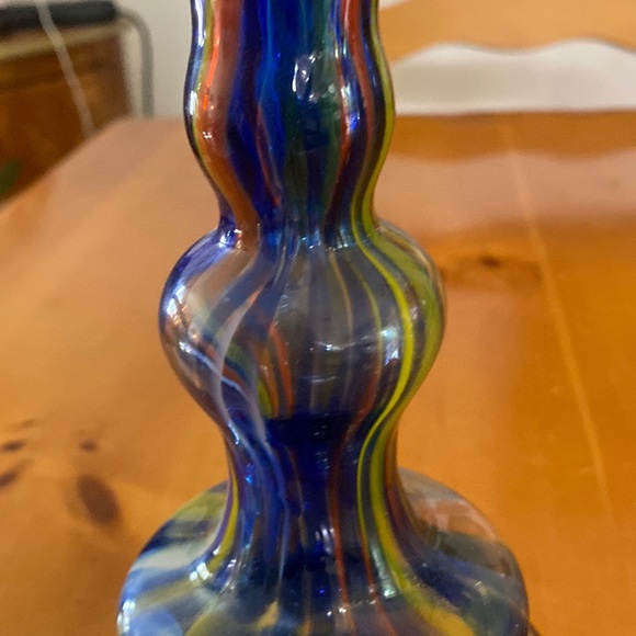 Vintage Vase Hand Blown Speckled Swirled Genie Bud Flower Vase “Rare Find” - Picture 4 of 13